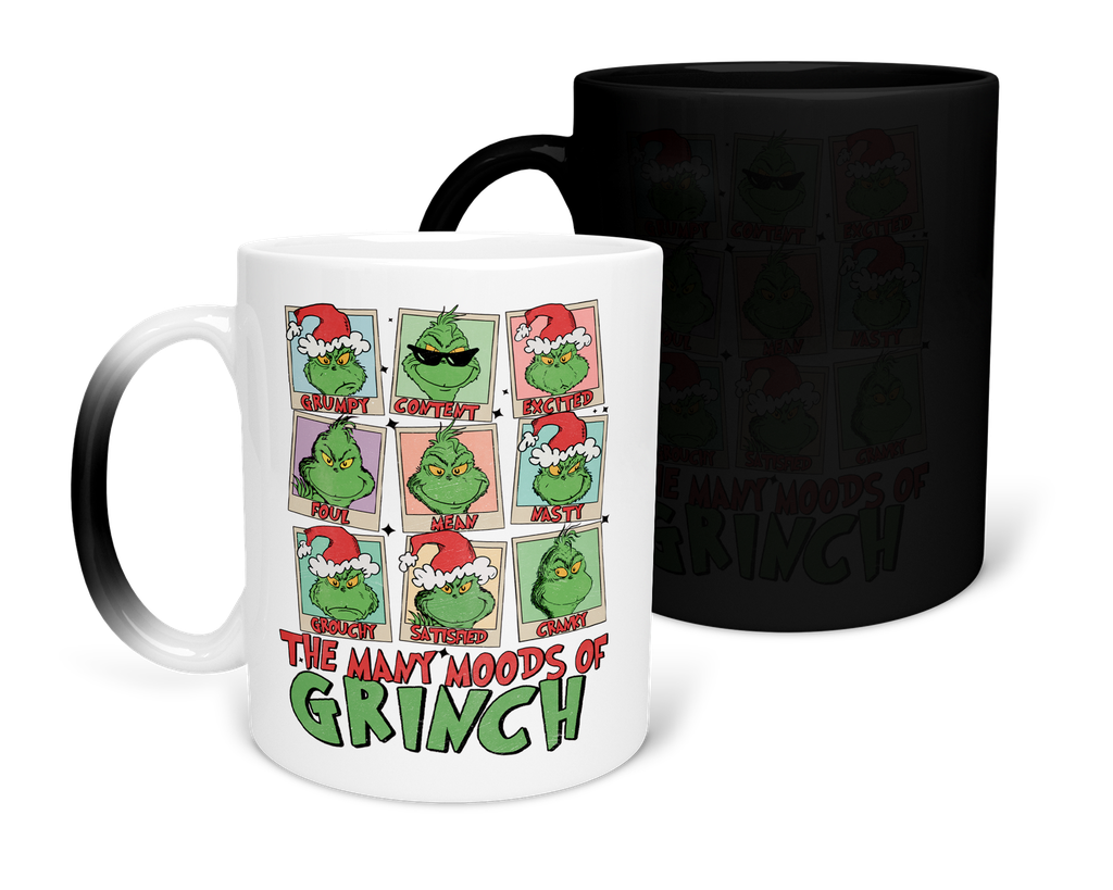 Taza Mágica 11 Oz. MAM1 TAN12. Navidad Navideña Regalos Navideños. Grinch (Con nombre)
