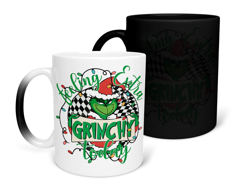 Taza Mágica 11 Oz. MAM1 TAN13. Navidad Navideña Regalos Navideños. Grinch (Con nombre)