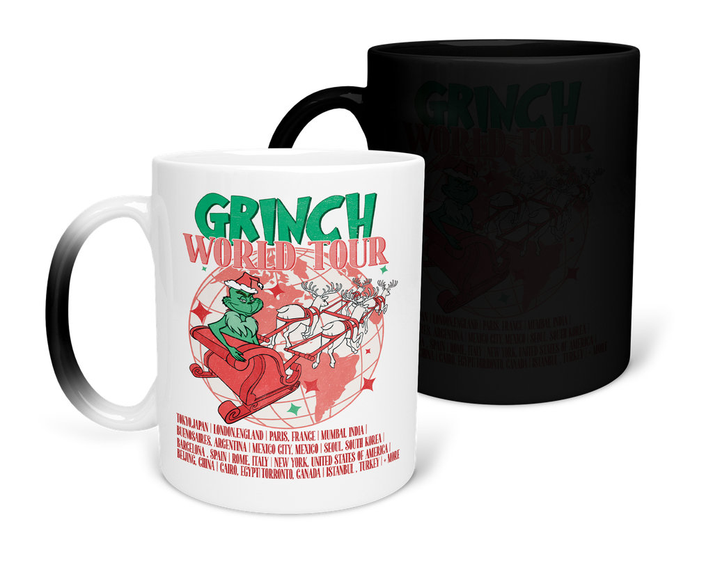 Taza Mágica 11 Oz. MAM1 TAN14. Navidad Navideña Regalos Navideños. Grinch (Con nombre)