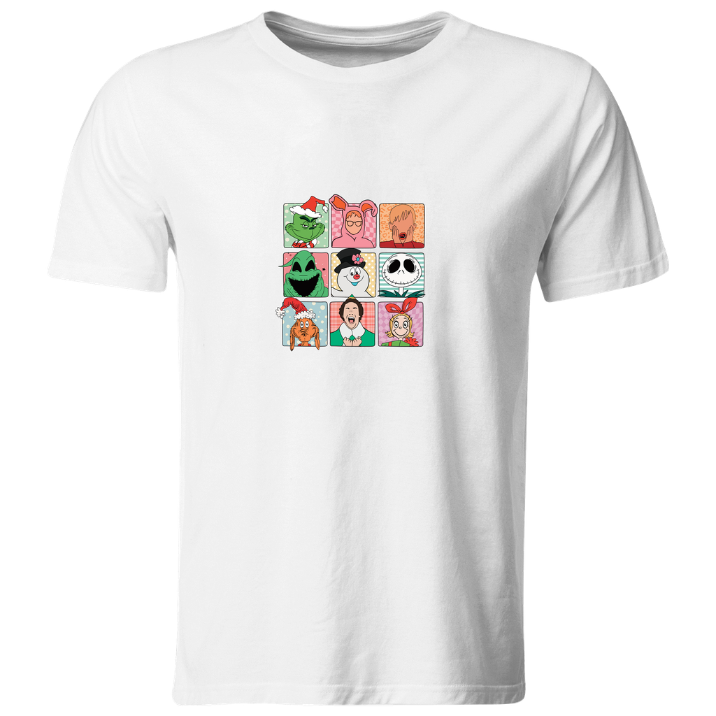 Playera Individual Na164. Navidad navideña peliculas (Recto​)