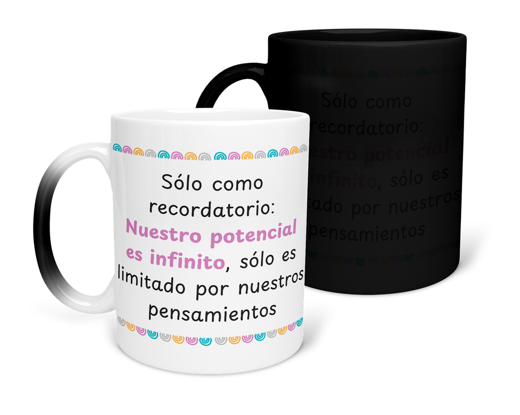 Taza Mágica 11 Oz MAM1 FPS6. Frase positiva recordatorio (Con nombre)