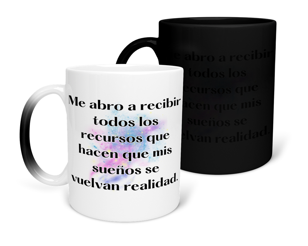 Taza Mágica 11 Oz MAM1 FPS8. Frase positiva manifestacion (Con nombre)