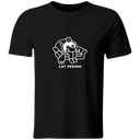 Playera Color ic164. Frase meme "Cat Person" Gatos