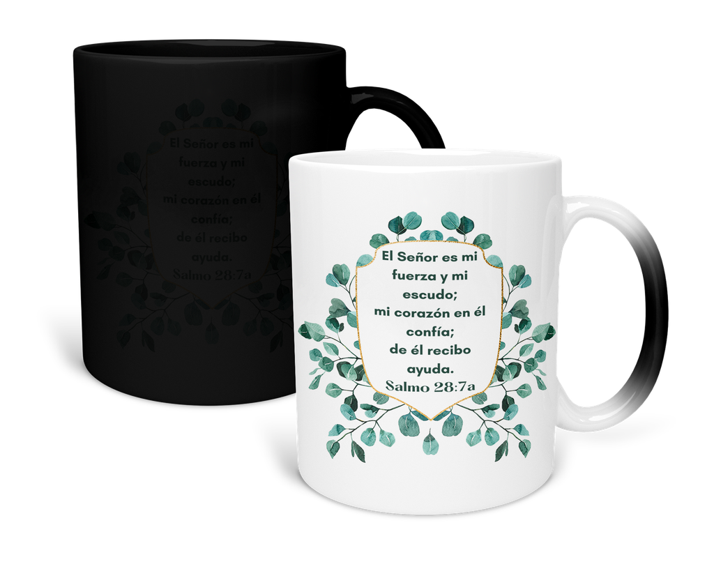 Taza Mágica 11 Oz. Mam1 fc15. Frase Cristiana Religiosa  (Con nombre)