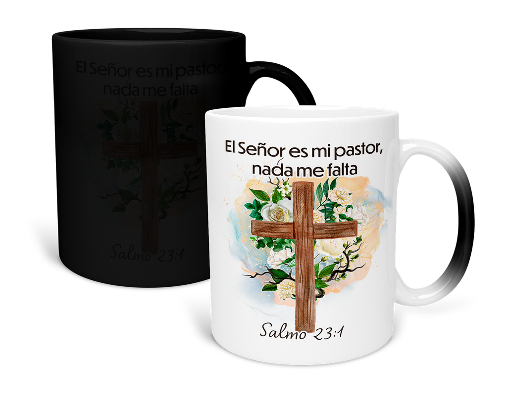 Taza Mágica 11 Oz. Mam1 fc19. Frase Cristiana Religiosa (Con nombre)