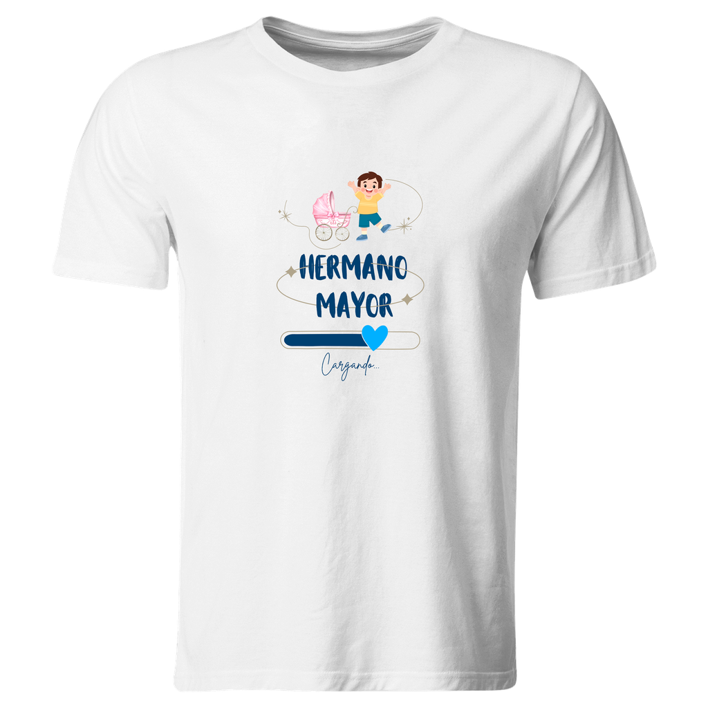 Playera Due7. Bebé En Camino Hermano Mayor  de una niña (Recto​)