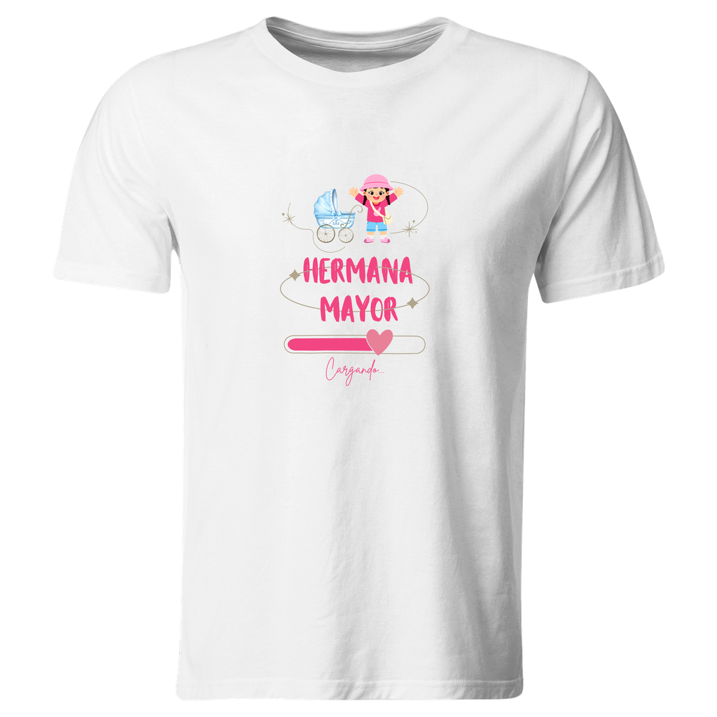 Playera Due8. Bebé En Camino Hermana Mayor  De Un Niño (Recto​)