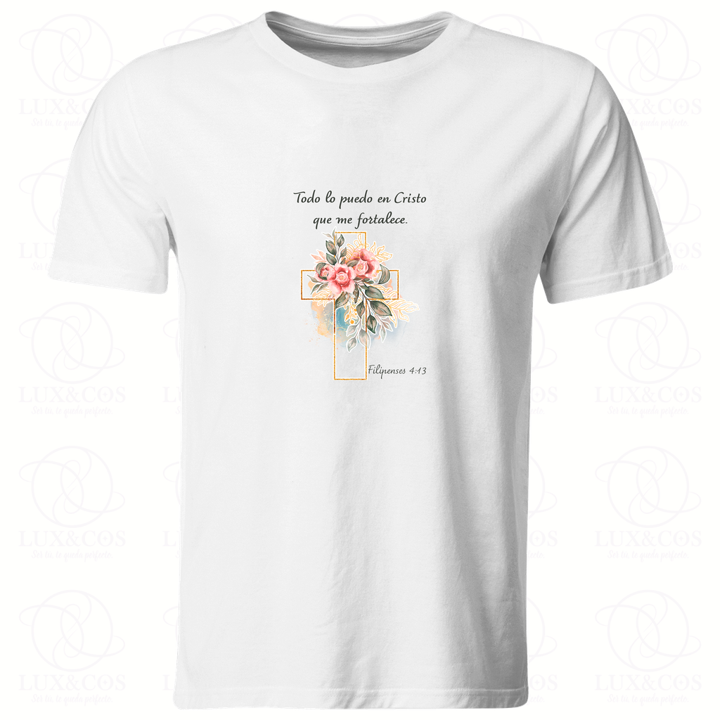 Playera Religiosa Rg51. Filipenses 4:13