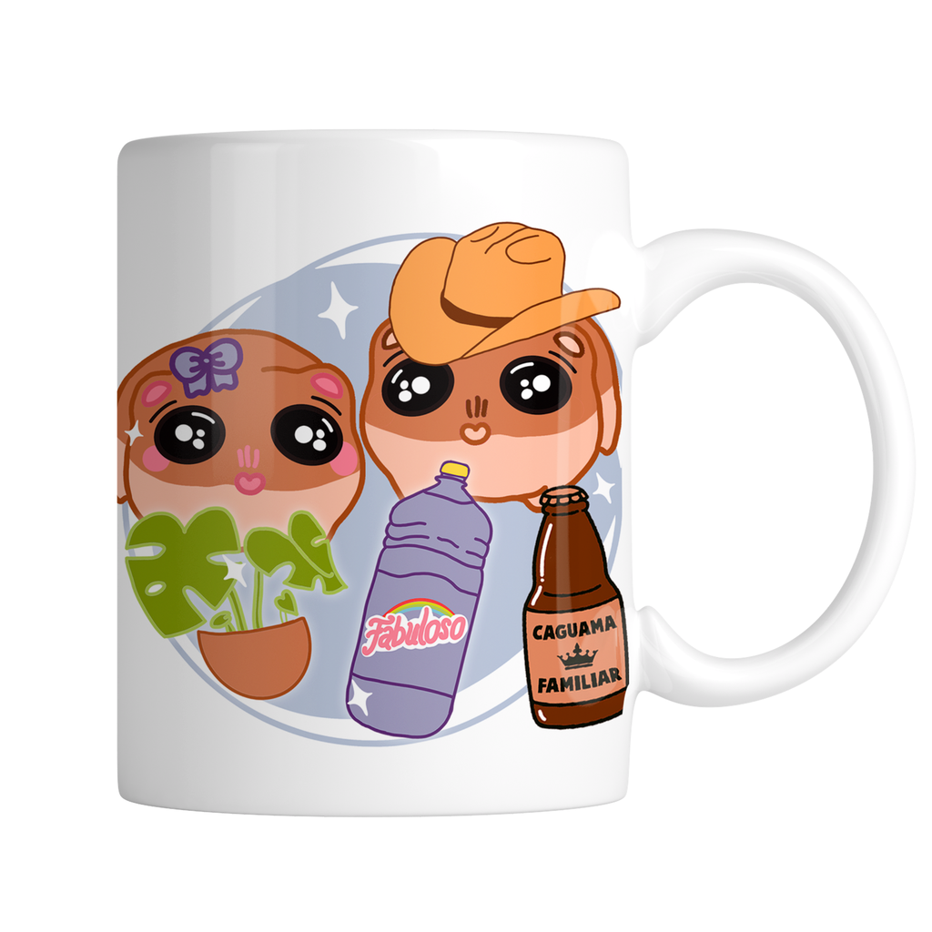 Taza 11 Oz Tae132. Meme frase: Hamster cada día más señor (Con nombre)