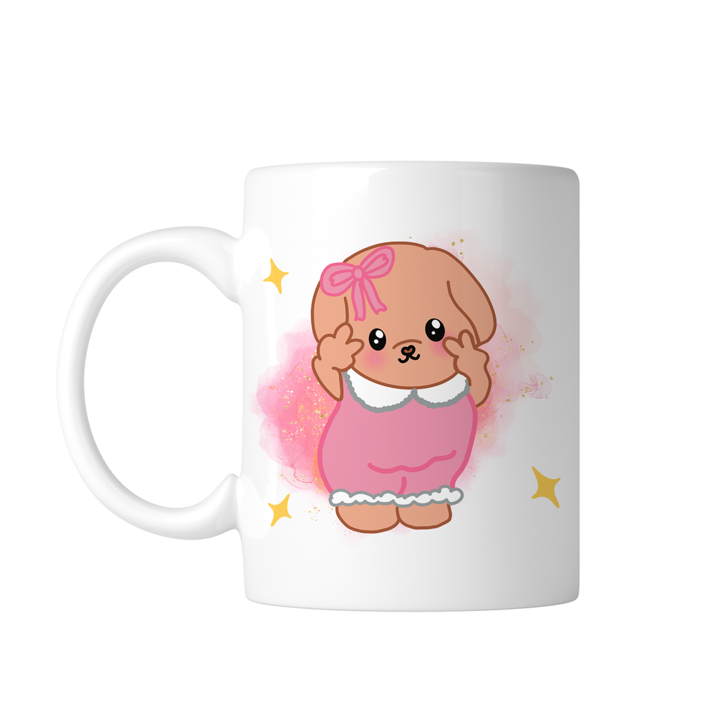 Taza 11 Oz Tae147. Meme frase: Ternurin. Buenos días, hoy decidí ser amable, pero vamos viendo… Aún es temprano  (Con nombre)
