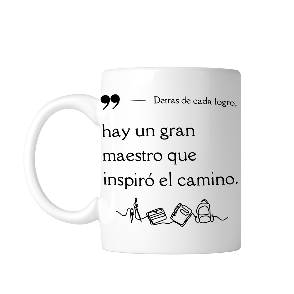 Taza Blanca Tpm32. Un gran maestro (Con nombre)
