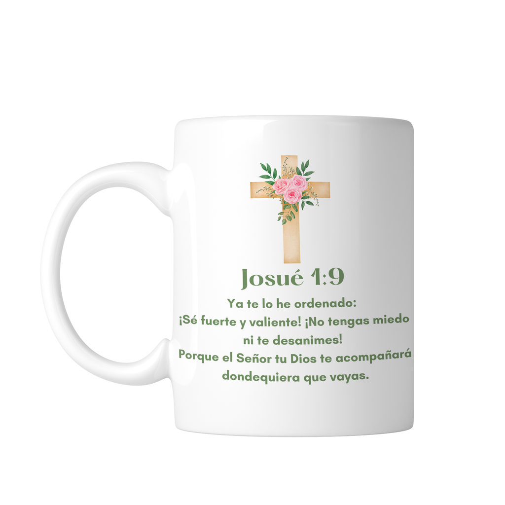 Taza Blanca 11 Oz Fc16. Frase Cristiana Religiosa (Con nombre)