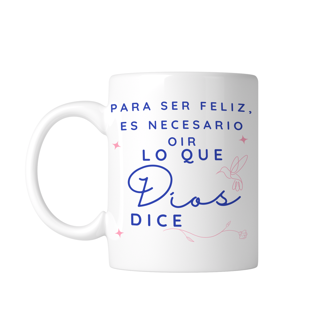 Taza Blanca 11 Oz Fc29. Frase Cristiana Religiosa (Con nombre)