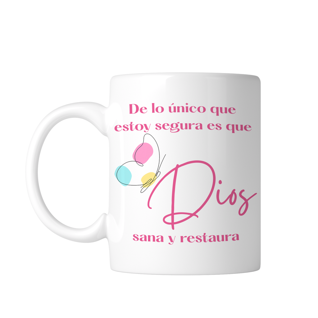Taza Blanca 11 Oz Fc32. Frase Cristiana Religiosa (Con nombre)