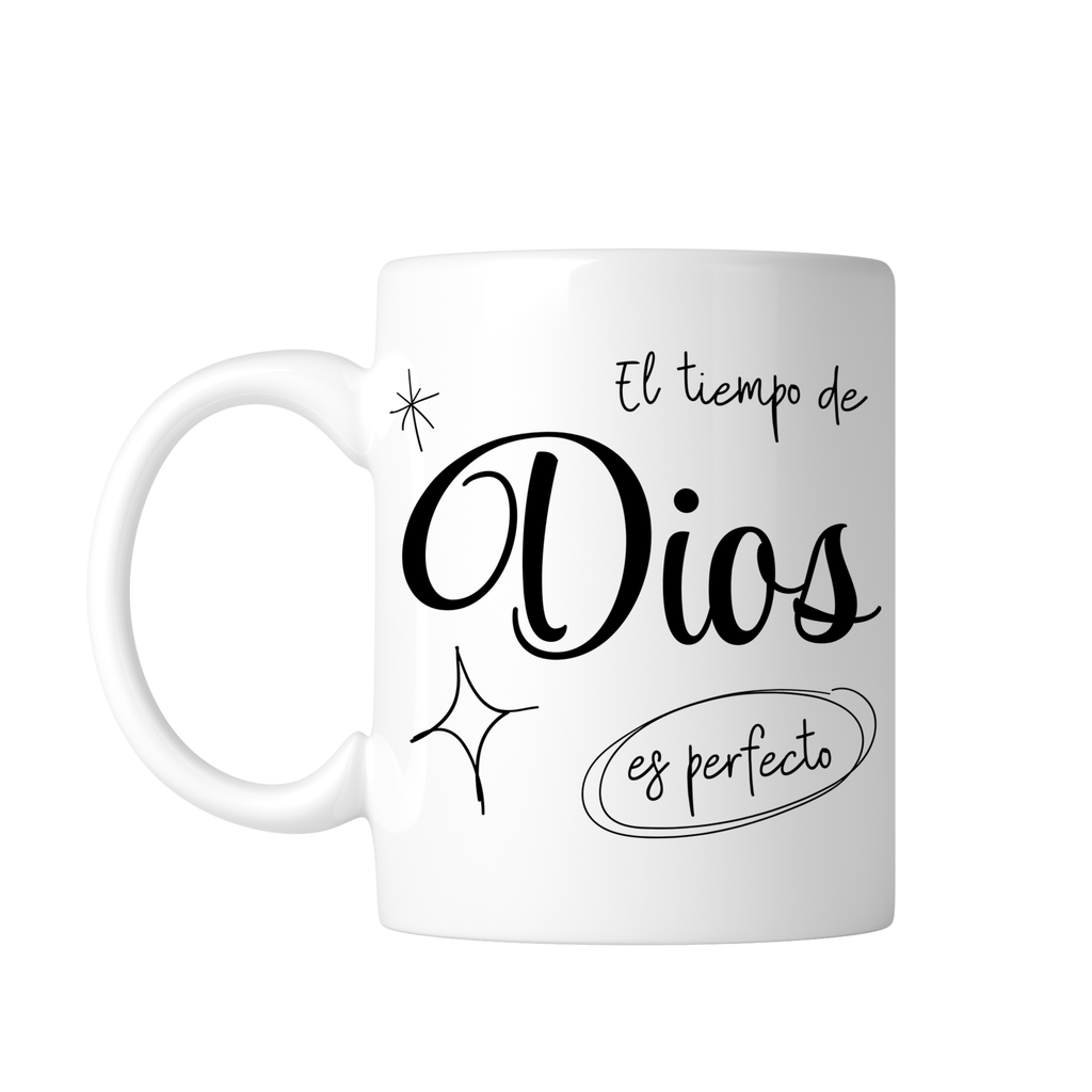 Taza Blanca 11 Oz Fc41. Frase Cristiana Religiosa (Con nombre)