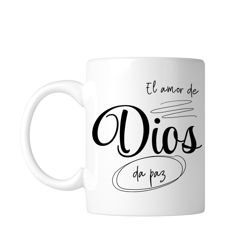 Taza Blanca 11 Oz Fc43. Frase Cristiana Religiosa (Con nombre)