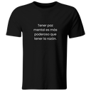 Playera color LK808. Psicologia Frase Positiva: Tener paz mental es más poderoso que tener la razón