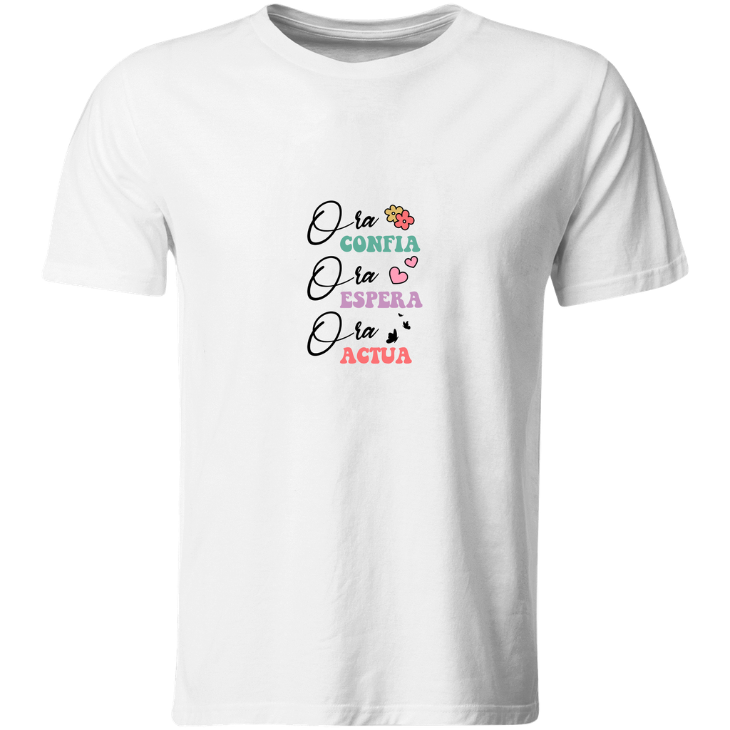 Playera Religiosa Fc55. Versiculo Bíblico Cristiana Católica (Recto​)
