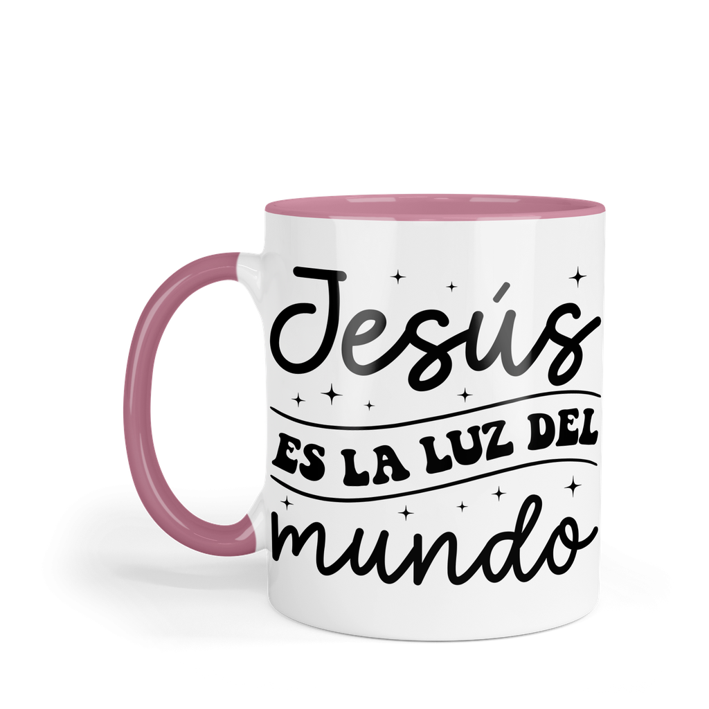 Taza Fondo Y Asa De Color Fc48. Frase Cristiana Religiosa