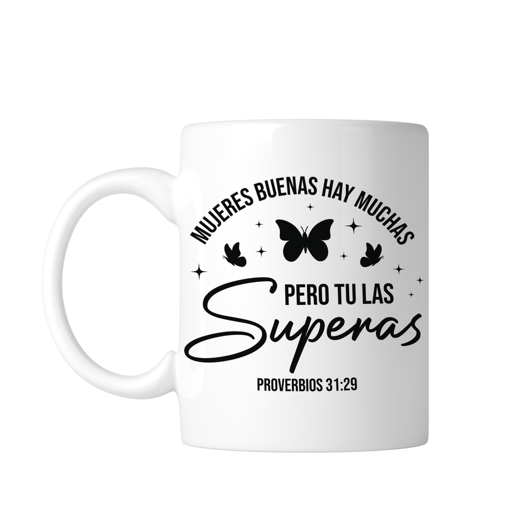 Taza Blanca 11 Oz Fc46. Frase Cristiana Religiosa