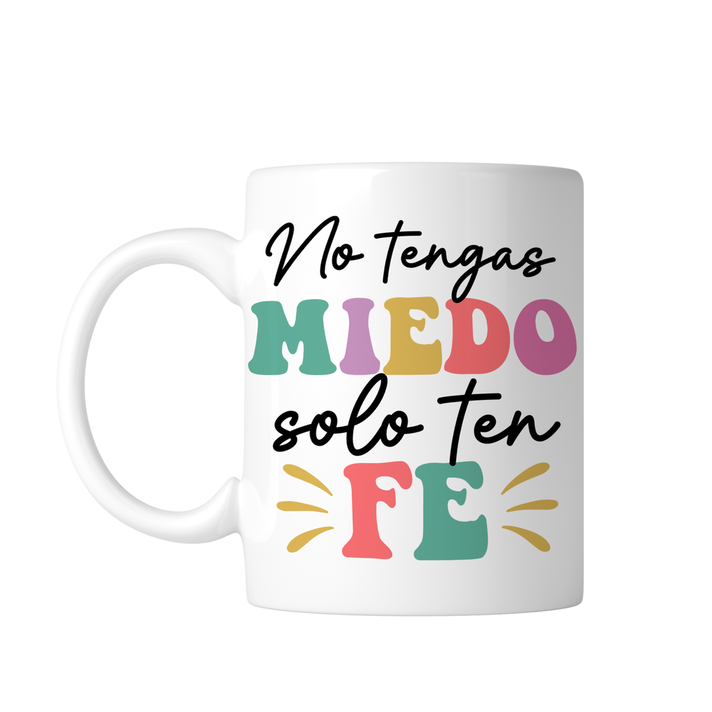 Taza Blanca 11 Oz Fc63. Frase Cristiana Religiosa