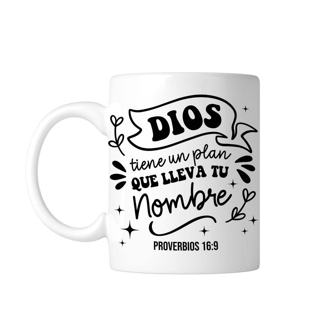 Taza Blanca 11 Oz Fc64. Frase Cristiana Religiosa