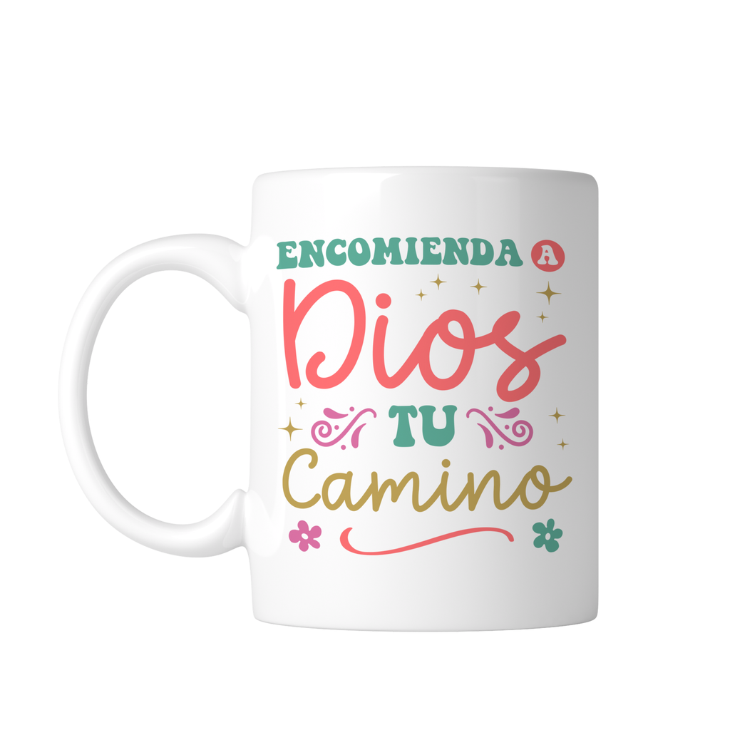 Taza Blanca 11 Oz Fc65. Frase Cristiana Religiosa (Con nombre)