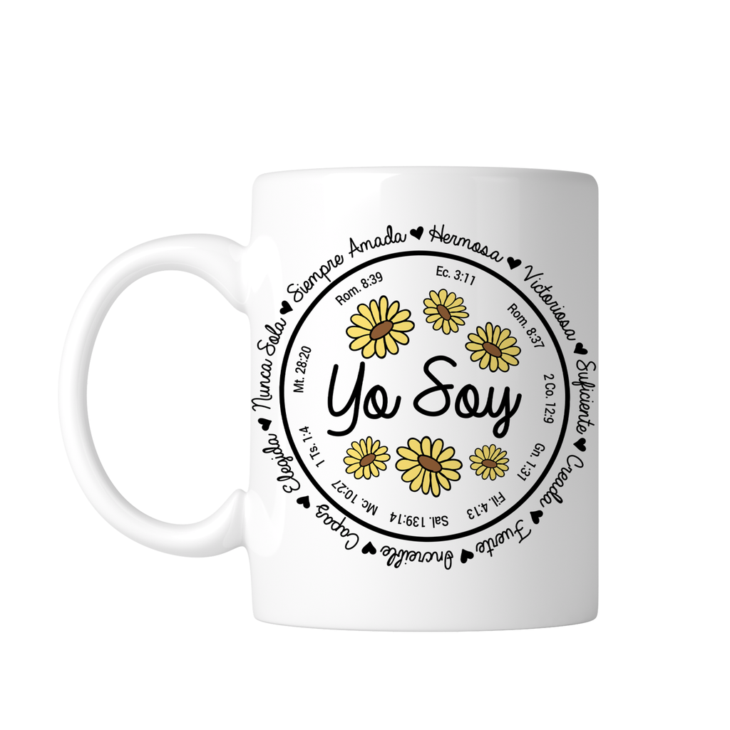 Taza Blanca 11 Oz Fc73. Frase Cristiana Religiosa (Con nombre)