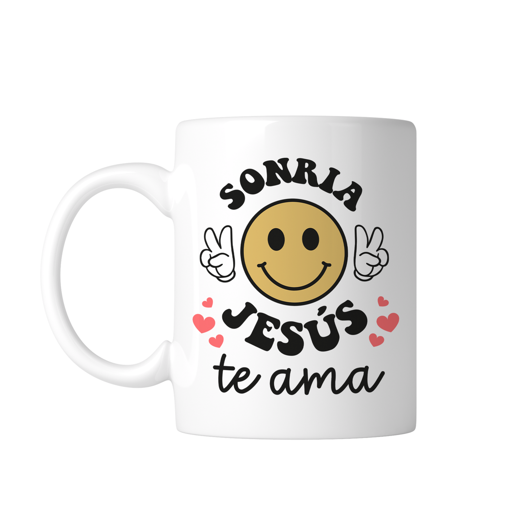 Taza Blanca 11 Oz Fc81. Frase Cristiana Religiosa (Con nombre)
