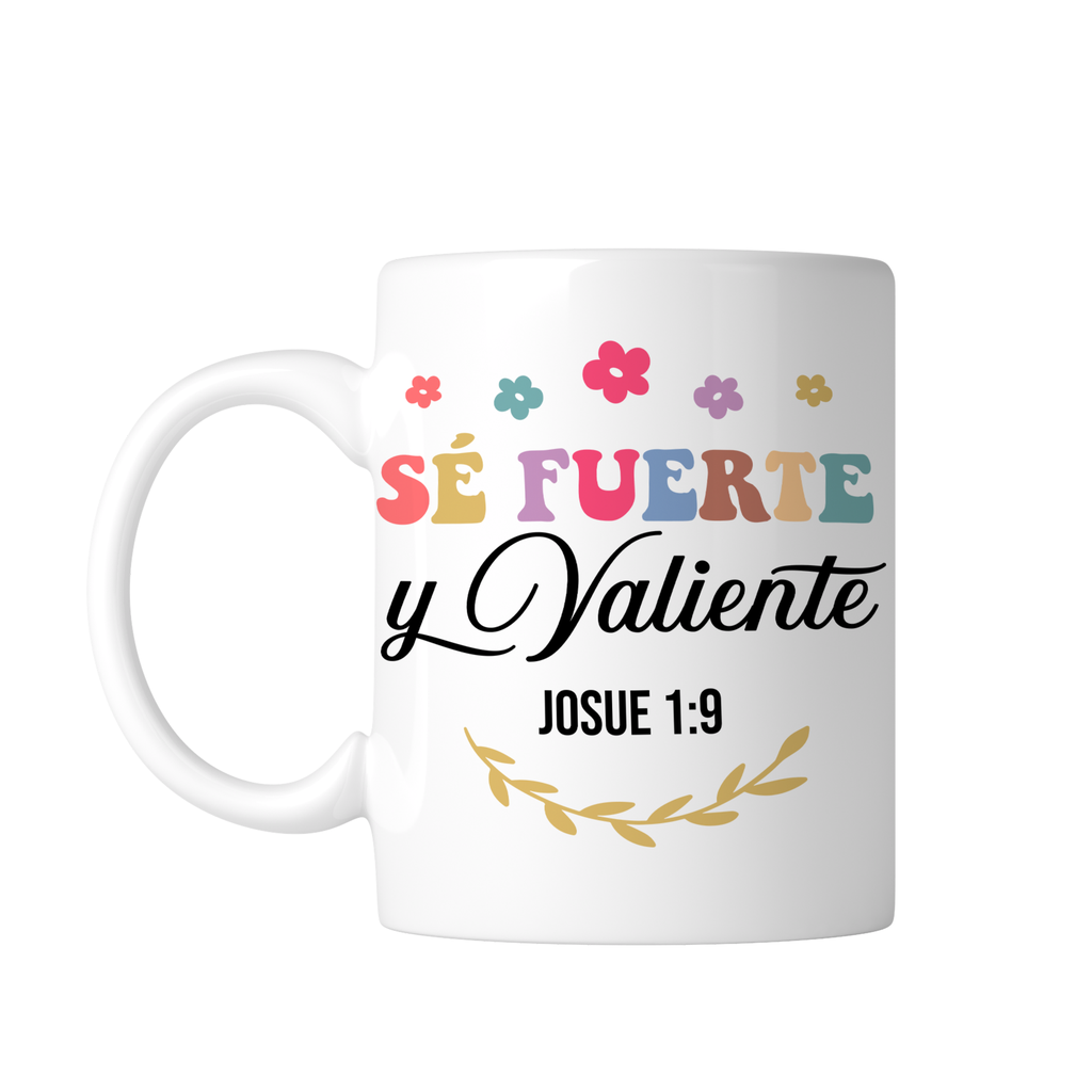 Taza Blanca 11 Oz Fc82. Frase Cristiana Religiosa (Con nombre)