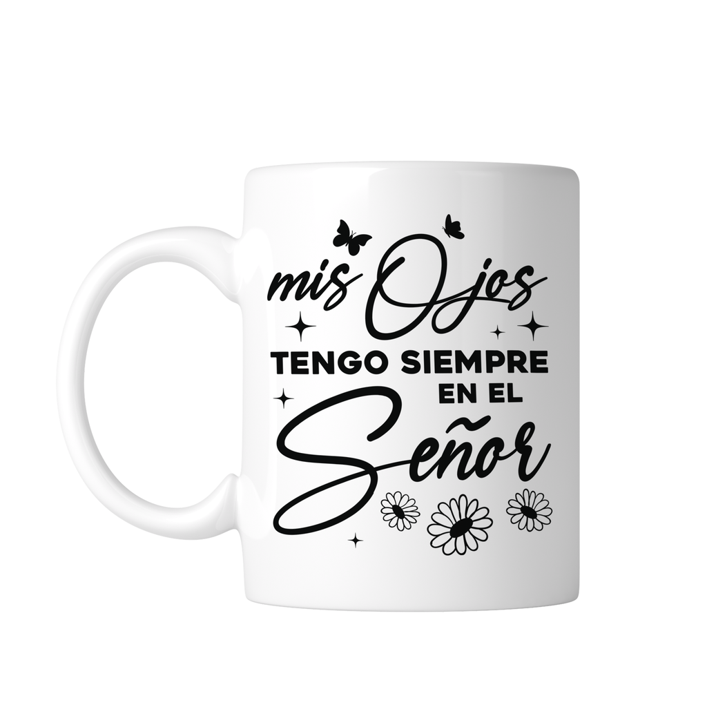 Taza Blanca 11 Oz Fc83. Frase Cristiana Religiosa (Con nombre)