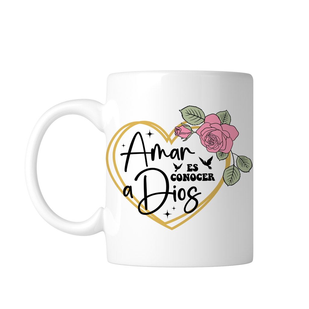 Taza Blanca 11 Oz Fc87. Frase Cristiana Religiosa (Con nombre)