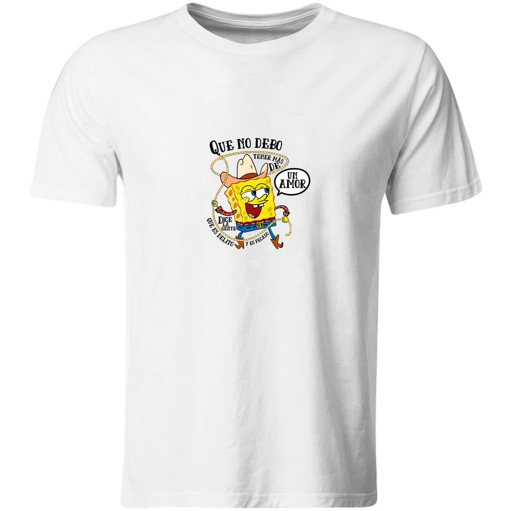 Playera Lk864. Frase Meme Norteño Corridos Mas de un amor (Recto​)