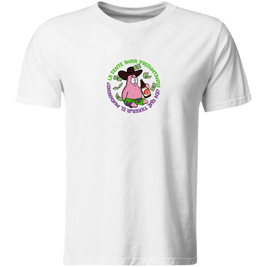 Playera Lk871. Meme Norteño Corrido La gente anda preguntando