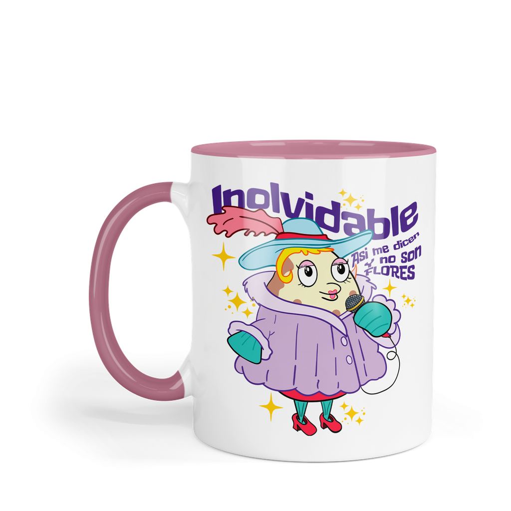Taza Fondo Y Asa De Color Rosa LK868. Meme ranchera norteña Bob Esponja