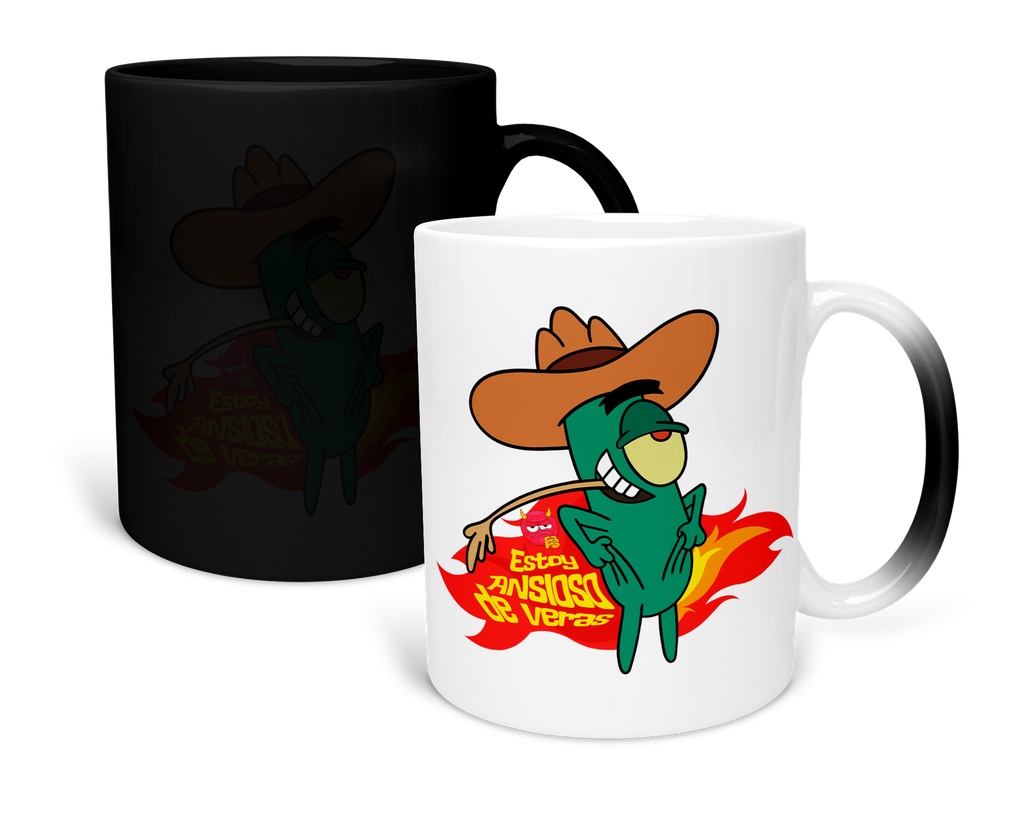 Taza Mágica Mate 11 Oz. Lk872 Meme Norteño Corridos Frases Bob Esponja (Sin personalizado)