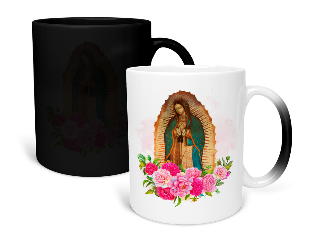 Taza Magica 11 Oz Fc90. Virgen De Guadalupe Oracion