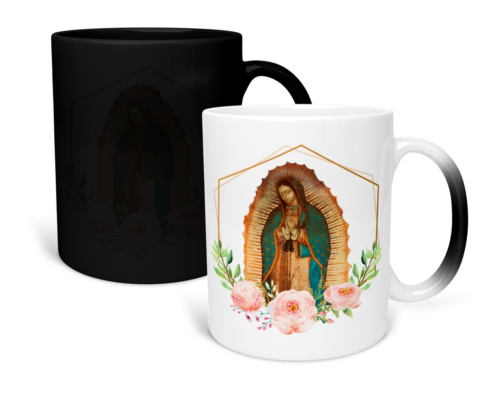 Taza Magica 11 Oz Fc93. Virgen De Guadalupe Oracion