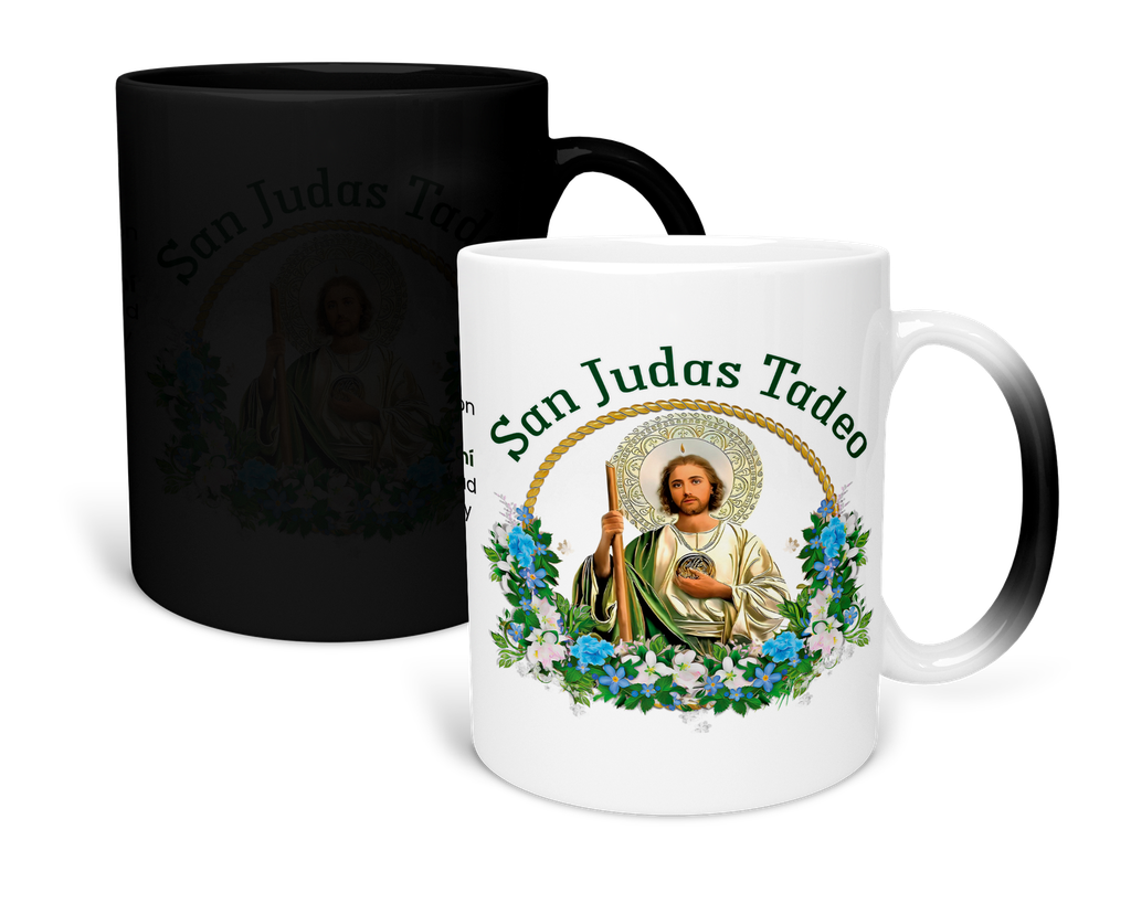 Taza Magica 11 Oz Fc98. San Judas Tadeo Oración (Con nombre)