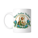 Taza Blanca Fc98. San Judas Tadeo Oracion Catolica