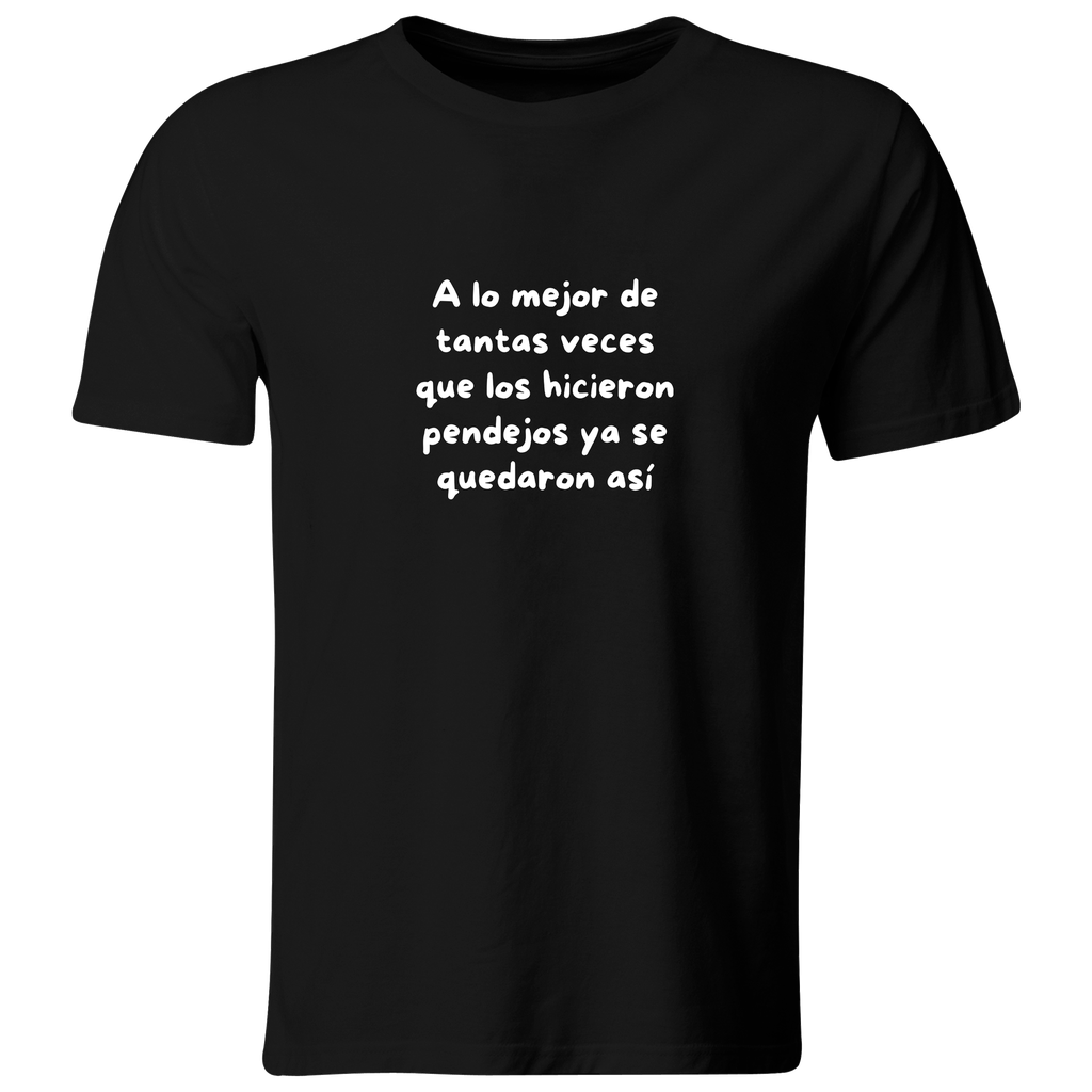 Playera Color Lk851 Frase Meme Divertida Regalo Casual Humor (Recto​, Negro​, Blanco)
