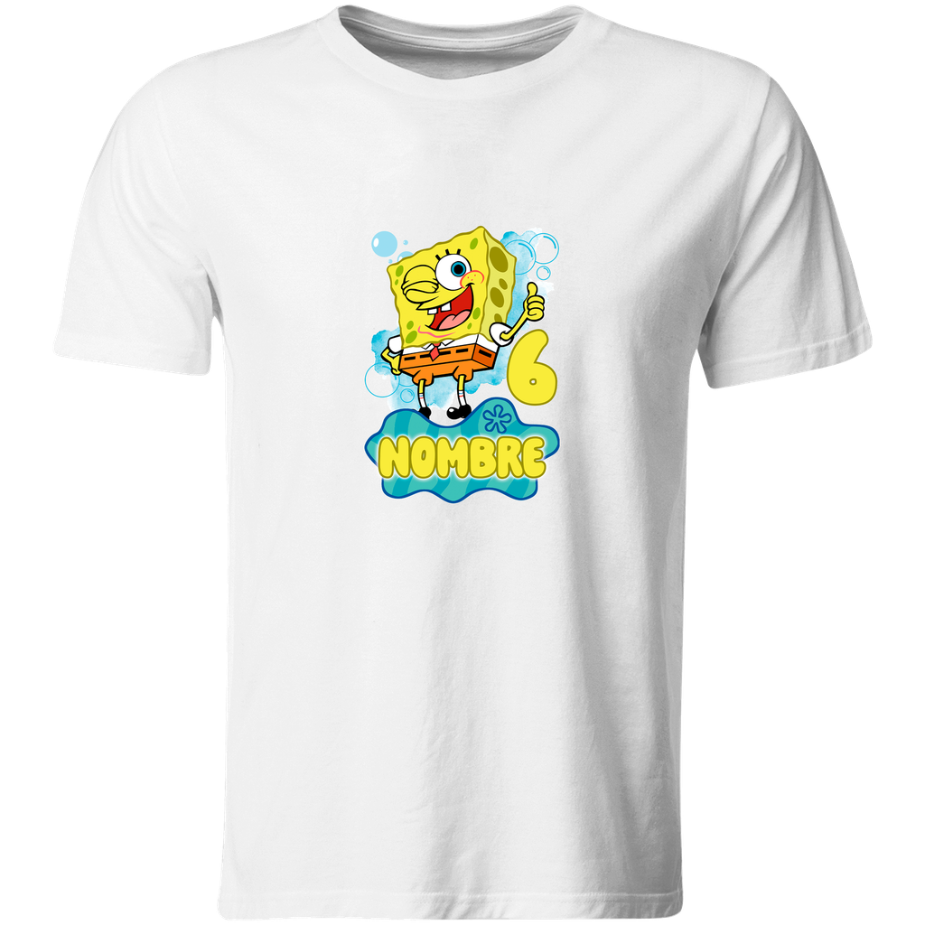 Playera Personalizada Cumpleaños Pc148. Bob Esponja