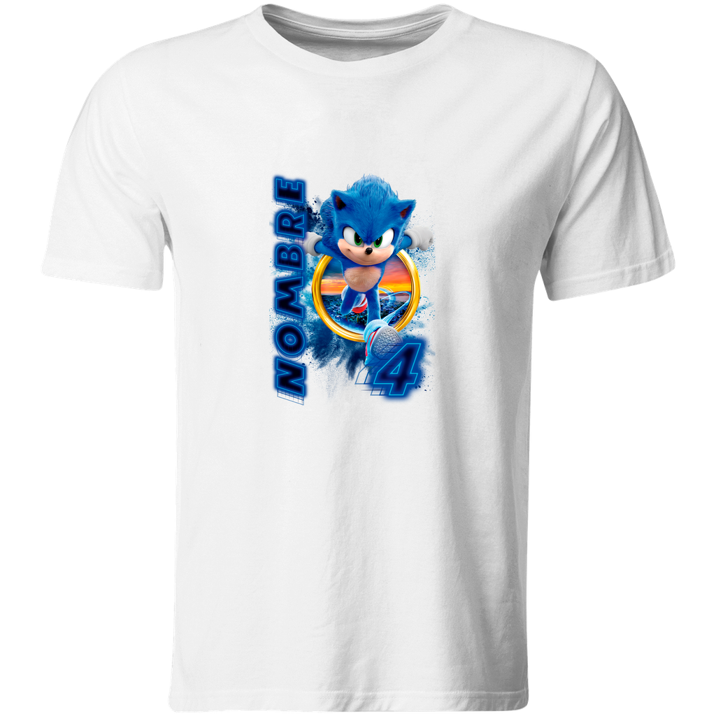 Playera Personalizada Cumpleaños Pc147. Sonic
