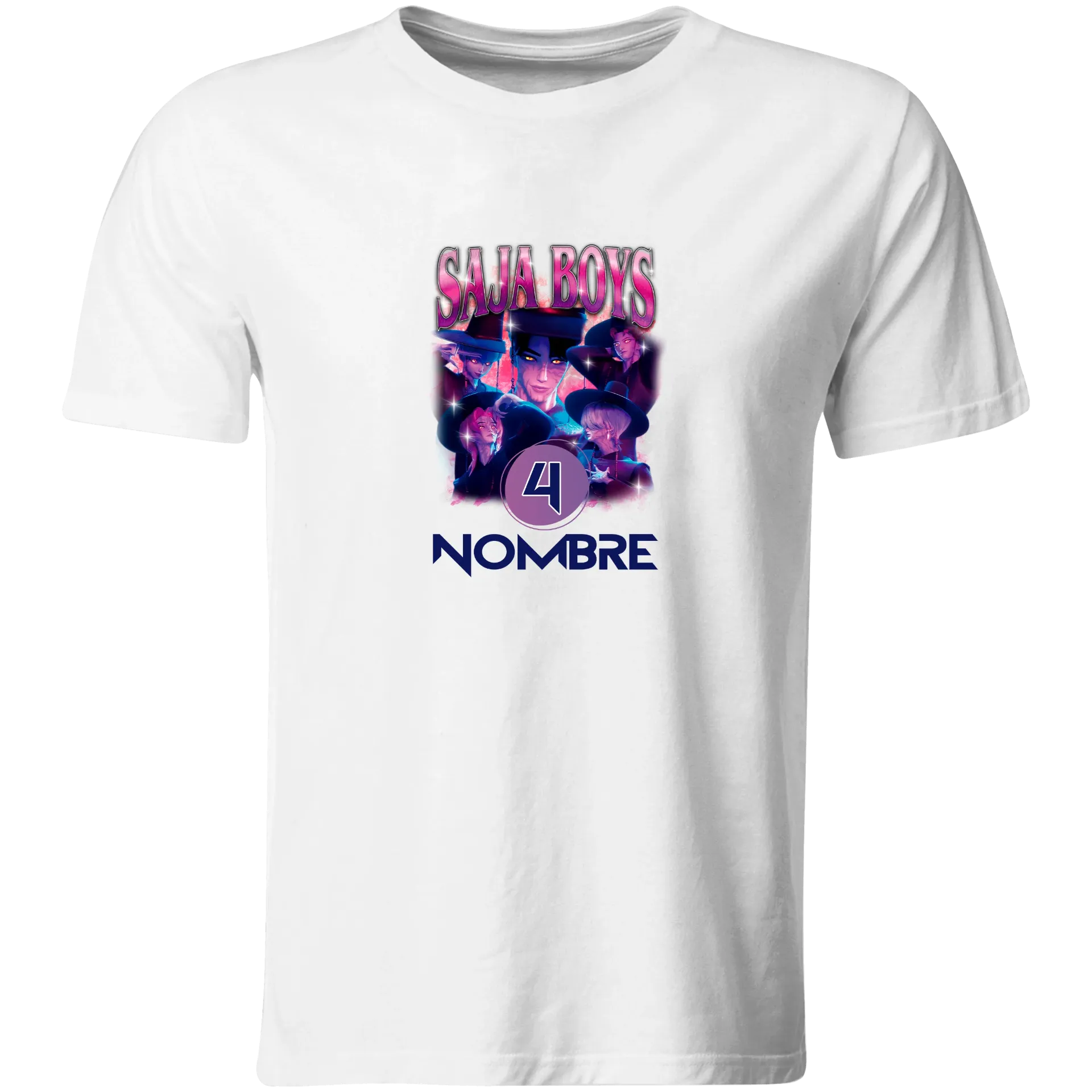 Playera Personalizada Cumpleaños Pc152. Guerreras Kpop - Saja Boys (Recto​)