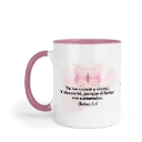 Taza Fondo Y Asa De Color Rg109. Frase Cristiana Religiosa