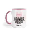 Taza Fondo Y Asa De Color Rg120. Frase Cristiana Religiosa