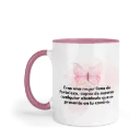 Taza Fondo Y Asa De Color Rg125. Frase Cristiana Religiosa