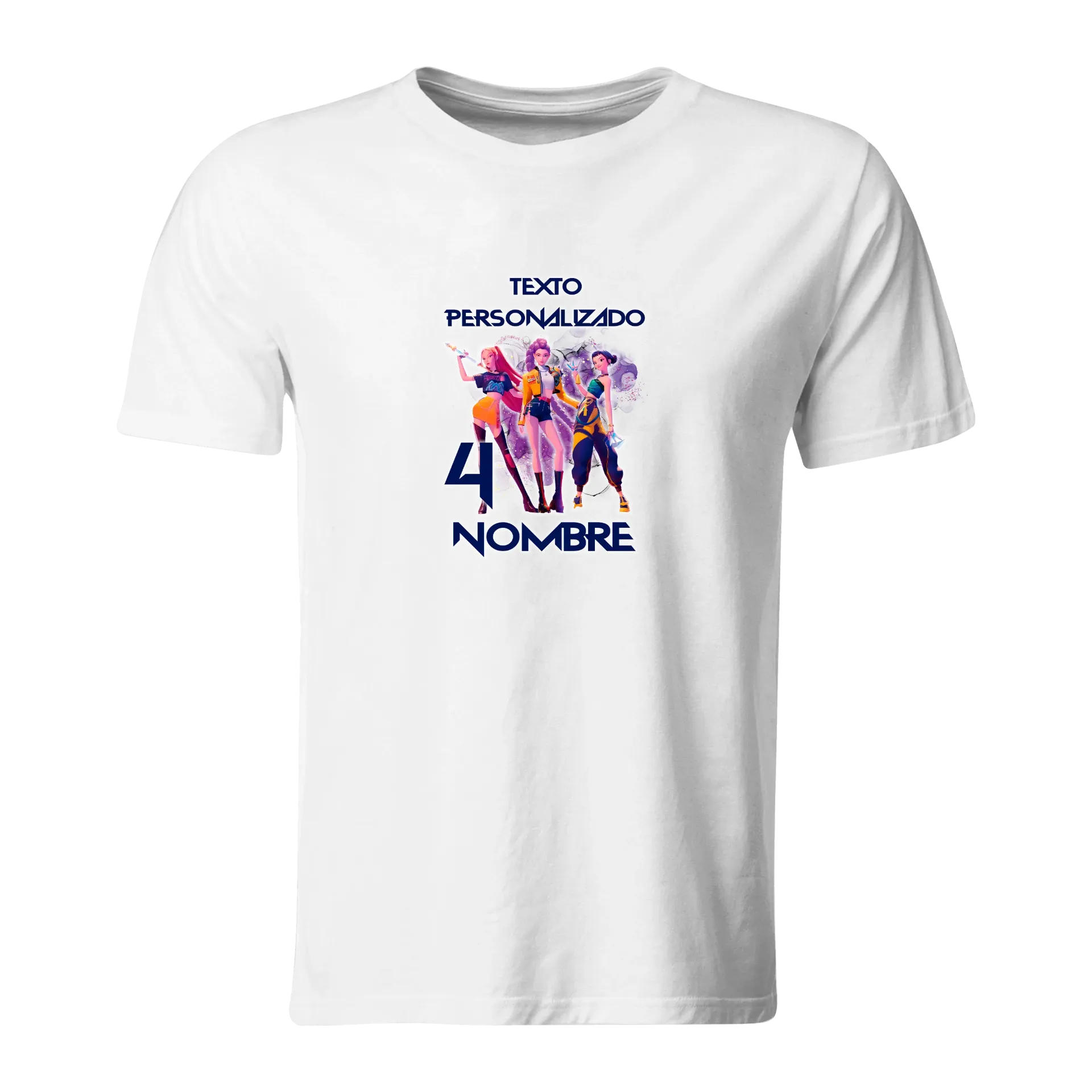 Playera Personalizada Cumpleaños Pc155. Guerreras Kpop - Saja Boys (Recto​)
