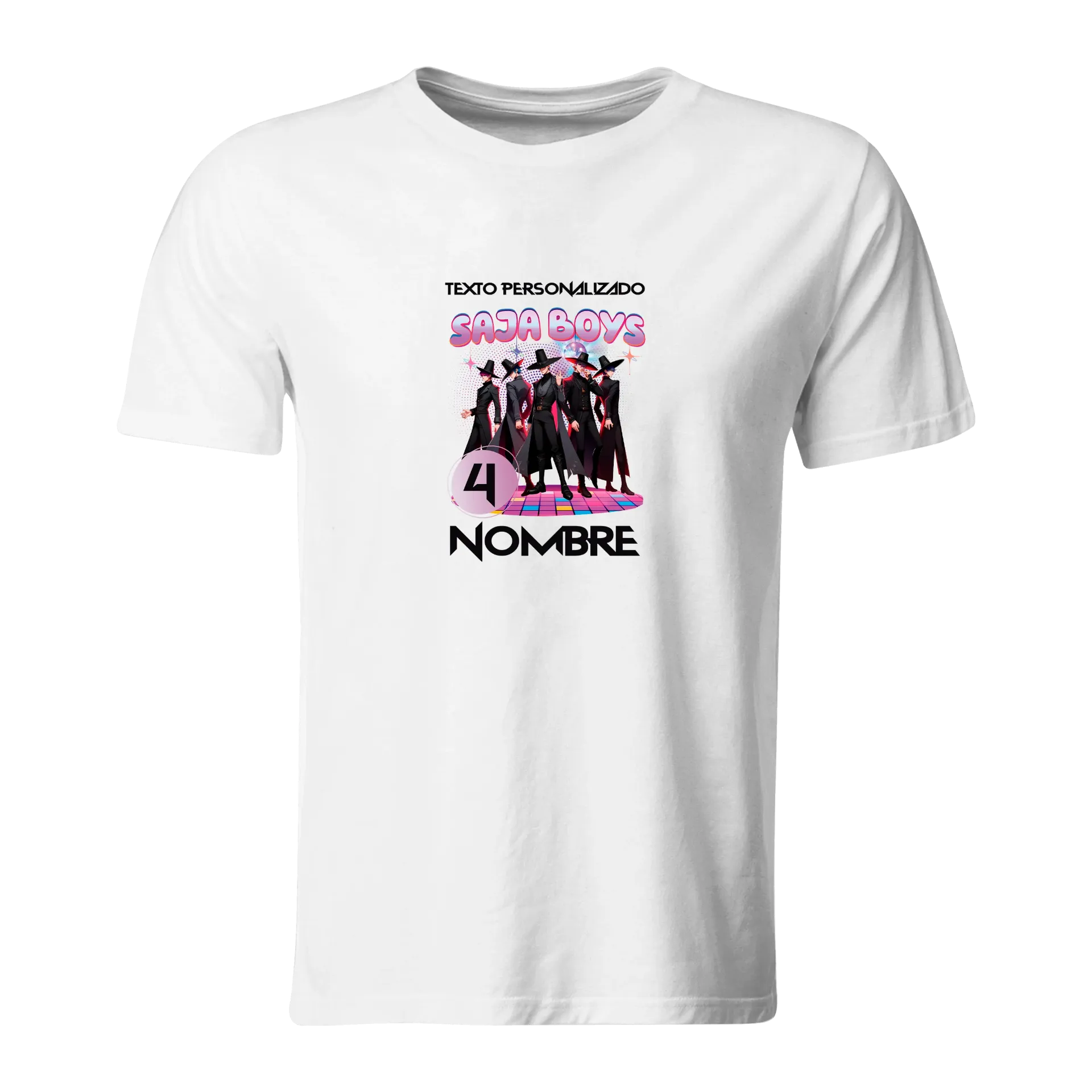 Playera Personalizada Cumpleaños Pc156. Guerreras Kpop - Saja Boys (Recto​)