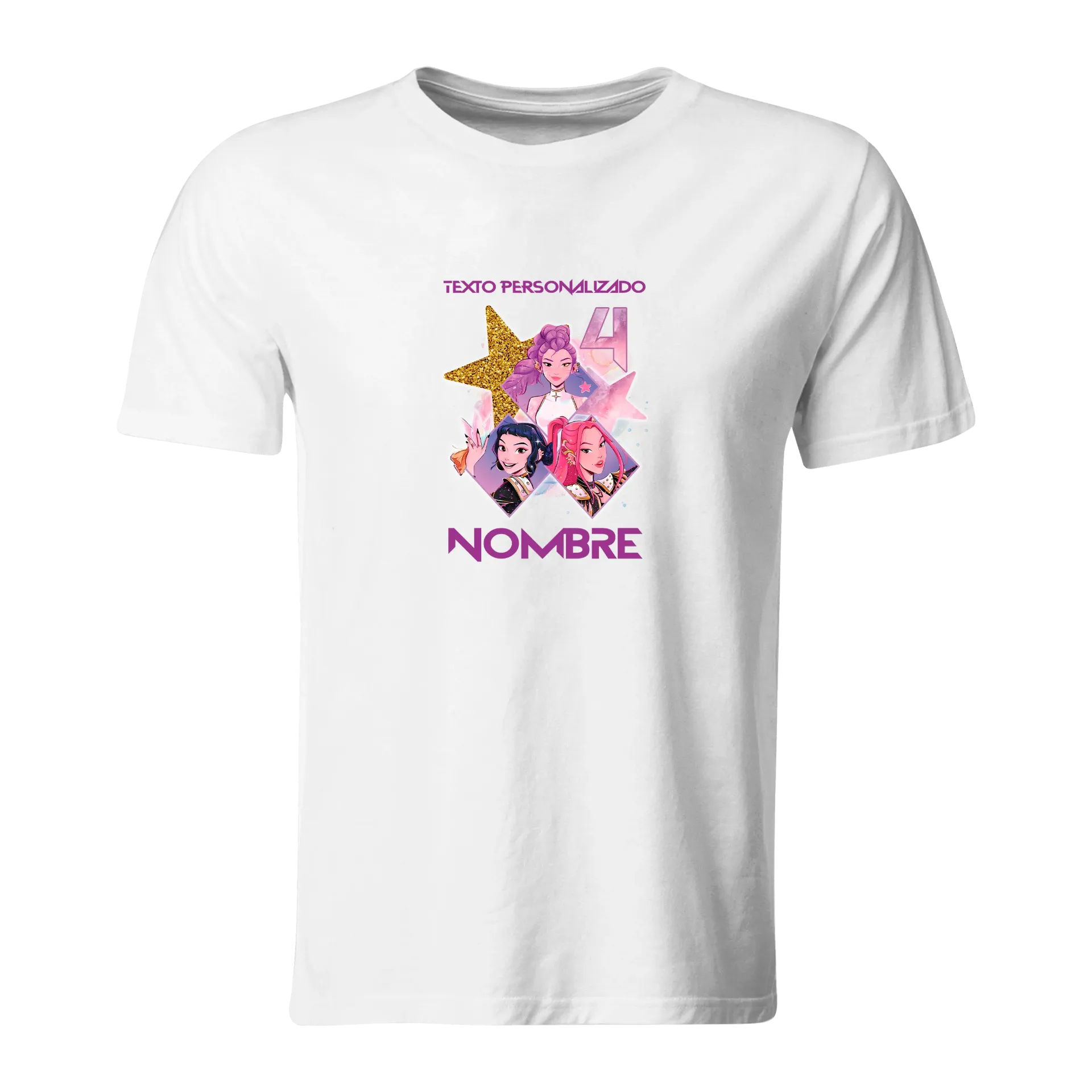 Playera Personalizada Cumpleaños Pc158. Guerreras Kpop - Saja Boys